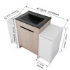 SEVOBAL Bathroom Vanities 48 Inch Freestanding Bathroom Vanity With Ceramic Sink Soft Close Doors for Bathroom, Beige, 47.6"*18.31"*34.25" - 3 of 4