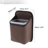 Unique Bargains Car Trash Can Hanging Front Rear Seats Faux Leather Trash Bin 1 Pc - 4 of 4
