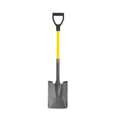 Bon Tool 28-147 Shovel -Squareuare Point Closed Back 27-inch D Fiberglass Handle
