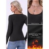 INSPIRE CHIC Women's Long Sleeve Undershirts Slim Fit Scoop Neck Top Stretchy Soft Thermal Layering Shirt Base Layer Tee - 4 of 4