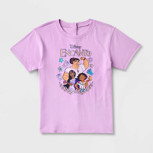 Girls' Bluey Short Sleeve Graphic BoxyT-Shirt - Purple XS