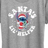 Women's - Lilo and Stitch - Santas Lil Helper Christmas Short Sleeve Graphic T-Shirt - 2 of 4