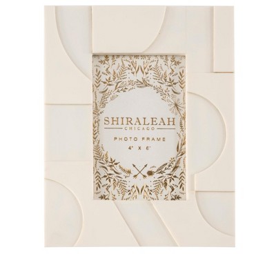 Shiraleah Ivory Roma Deco 4" X 6" Picture Frame