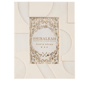 Shiraleah Ivory Roma Deco 4" X 6" Picture Frame - 1 of 4