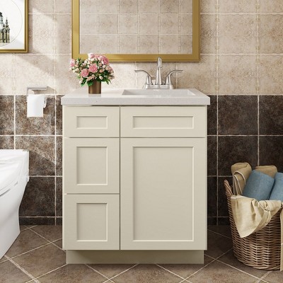 LOVMOR in Plywood Bath Vanity Cabinet with Drawers without Top for Kitchen, Bathroom, Living Room