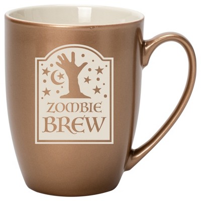 100 North Magic Potion 10 Ounce Bronze Metallic Finish, Comfortably Fits Your Hands, New Bone China Coffee Tea Cup Mug, Zombie Brew