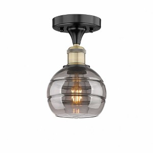 Rochester - 1 Light Semi-Flush Mount In Industrial Style-8 Inches Tall and 5.88 Inches Wide - 1 of 1
