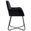 vidaXL Dining Chairs 2 pcs Black Velvet - 4 of 4
