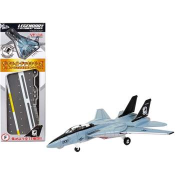 Grumman F-14 Tomcat Fighter Aircraft "VF-14 Tophatters" (CVN-65) Aircraft Carrier Deck 1/200 Diecast Model by Forces of Valor