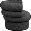 Meridian Furniture,Valentina Linen Textured Fabric Accent Swivel Chair - 4 of 4