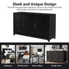 ORRD 65" TV Stand, Modern Media Console with 2 Storage Spaces & Solid Wood Legs for Living Room - 4 of 4
