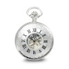 Black Bow Jewelry Charles Hubert Chrome-finish White Dial Pocket Watch 48mm - 2 of 4