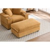 42.1" Corduroy Chaise Lounge with Storage, Movable Ottoman & Cup Holders - 4 of 4