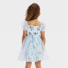 Toddler Girls' Bluey Floral Tulle Dress - Light Blue - 2 of 3