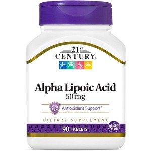 21st Century, Alpha Lipoic Acid, 50 mg, 90 Tablets - 1 of 4