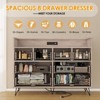 Dresser for Bedroom with LED Light & Charging Station, 8 Drawers Wooden Dressers - 4 of 4