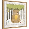 Amanti Art Woodland Hideaway Bear by Moira Hershey Canvas Wall Art Print Framed 16-in. x 16-in. - 3 of 4