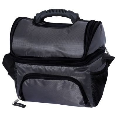Brentwod 12 Can Cooler Bag with Extra Storage in Gray