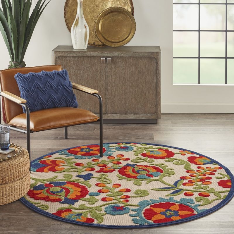 Nourison Aloha Floral Textured Outdoor Area Rug, 3 of 18