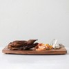 Storied Home Footed Wood Serving Tray with Raised Edge, Natural - 3 of 4