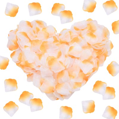 Unique Bargains Silk Party Reusable Artificial Flower Rose Petals 1.97 x 1.97" 3000 Pcs