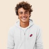 Dalix Donut Embroidered Hoodie Fleece Sweatshirt Zip Front Mens - 4 of 4