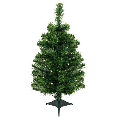 Northlight Pre-Lit Medium Mixed Classic Pine Artificial Christmas Tree - 2' - Warm White LED Lights