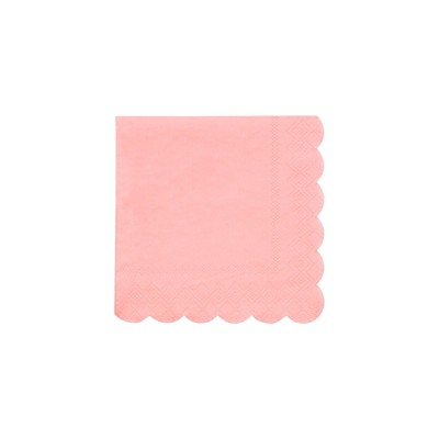 Meri Meri Neon Coral Small Napkins