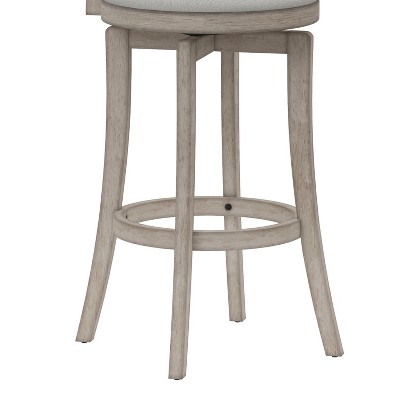 Sloan Aged Gray 43'' Swivel Bar Height Stool with Fog Upholstery