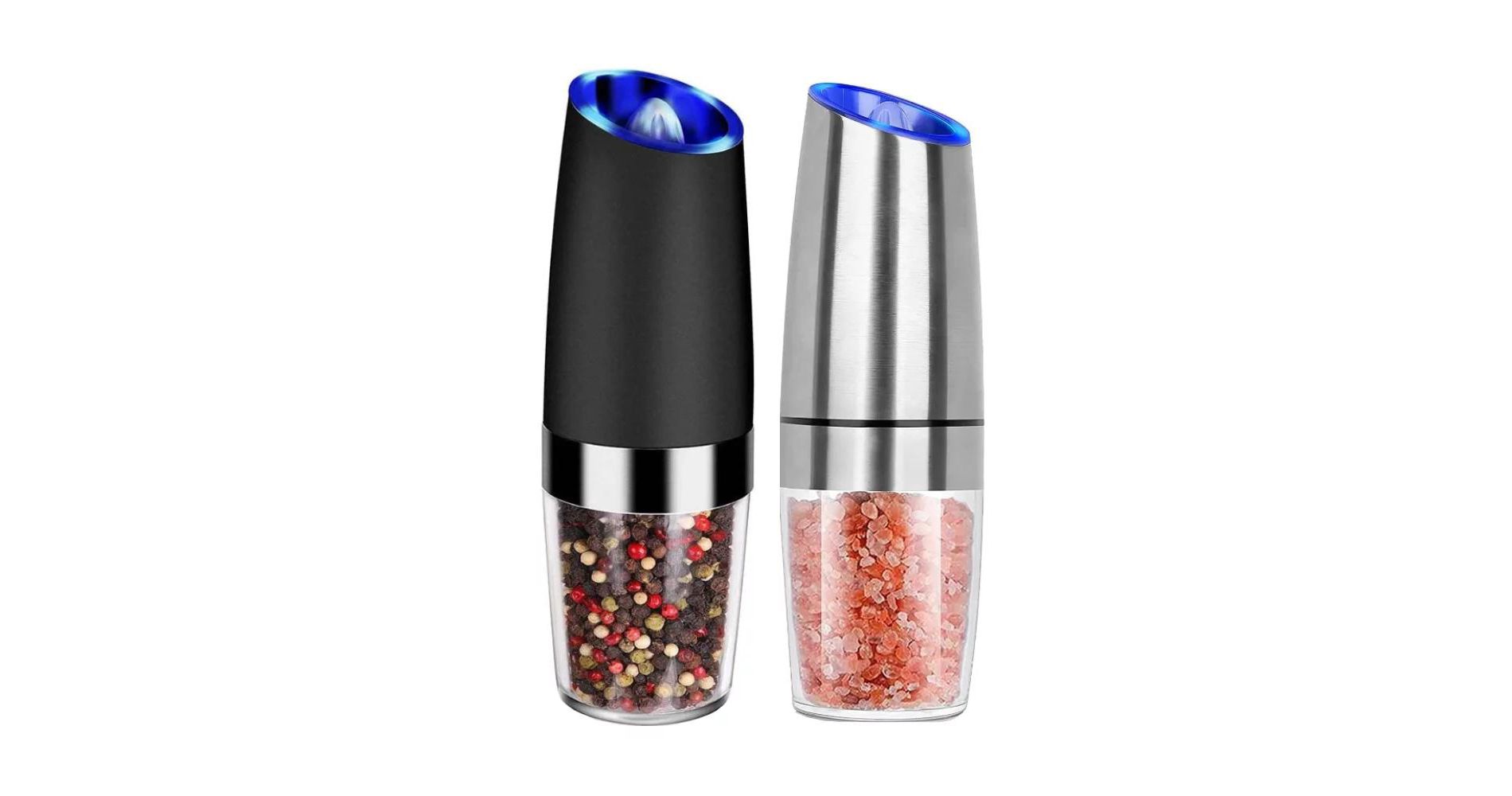 MOVSSOU Electric Salt and Pepper Grinder Set of 2