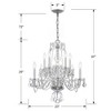 Crystorama Lighting Traditional Crystal 10 - Light Chandelier in  Polished Chrome - 2 of 2