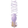 Allegra K Women's Strappy Straps Lace Up Stiletto Heel Sandals - 3 of 4