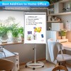 Maxtek Adjustable Height Magnetic Mobile Whiteboard with Flipchart Hooks for Office, Home, Classroom - 3 of 4