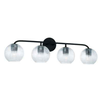 Capital Lighting Dolan 4 - Light Vanity in  Matte Black