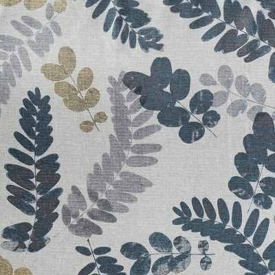 Indigo Blue Botanical Print Blackout Curtain Panel 40" x 95"