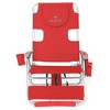 Deltess Ostrich 3 In 1 Portable Chair with Cooler Bag and Reclining Lounger for Tanning, Camping, Beach, and Outdoor Essential, Red - 2 of 4