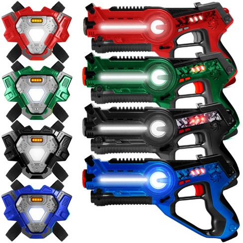 Set of 4 Rechargeable Laser Tag Blasters w/ Docking Station, No Vests –  Best Choice Products