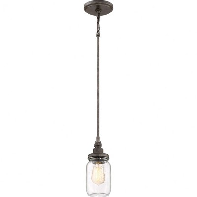 Quoizel Lighting Squire 1 - Light Pendant in  Rustic Black