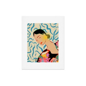 Deny Designs Sandrapoliakov Smiling Woman and Sunshine Art Print - 1 of 4