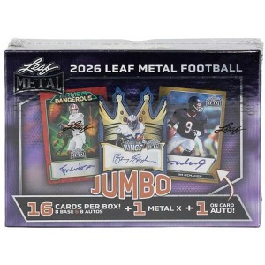 2026 Leaf Metal Football Hobby Jumbo Box : Target