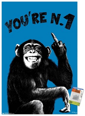 Trends International Chimpy - You're Number One Unframed Wall Poster Prints