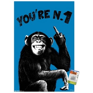 Trends International Chimpy - You're Number One Unframed Wall Poster Prints - 1 of 4