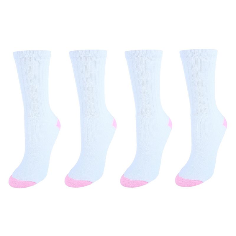 CTM Women's Soft Crew Sport Socks (Pack of 4), 2 of 3
