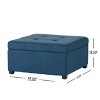 NicBex 35 Inch Square Storage Ottoman Bench with Birch Wood Legs for Bedroom,Living Room,Entryway - 3 of 4