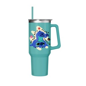 Silver Buffalo Disney - Lilo and Stitch 40oz Stainless Steel Tumbler w/ Handle - 1 of 1