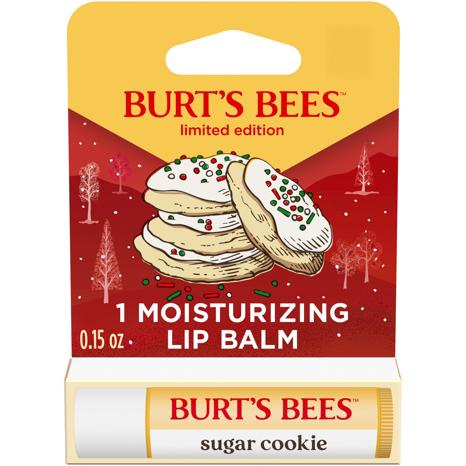 Burt's Bees Moisturizing Lip Balm - Sugar Cookie Blister - 0.15oz