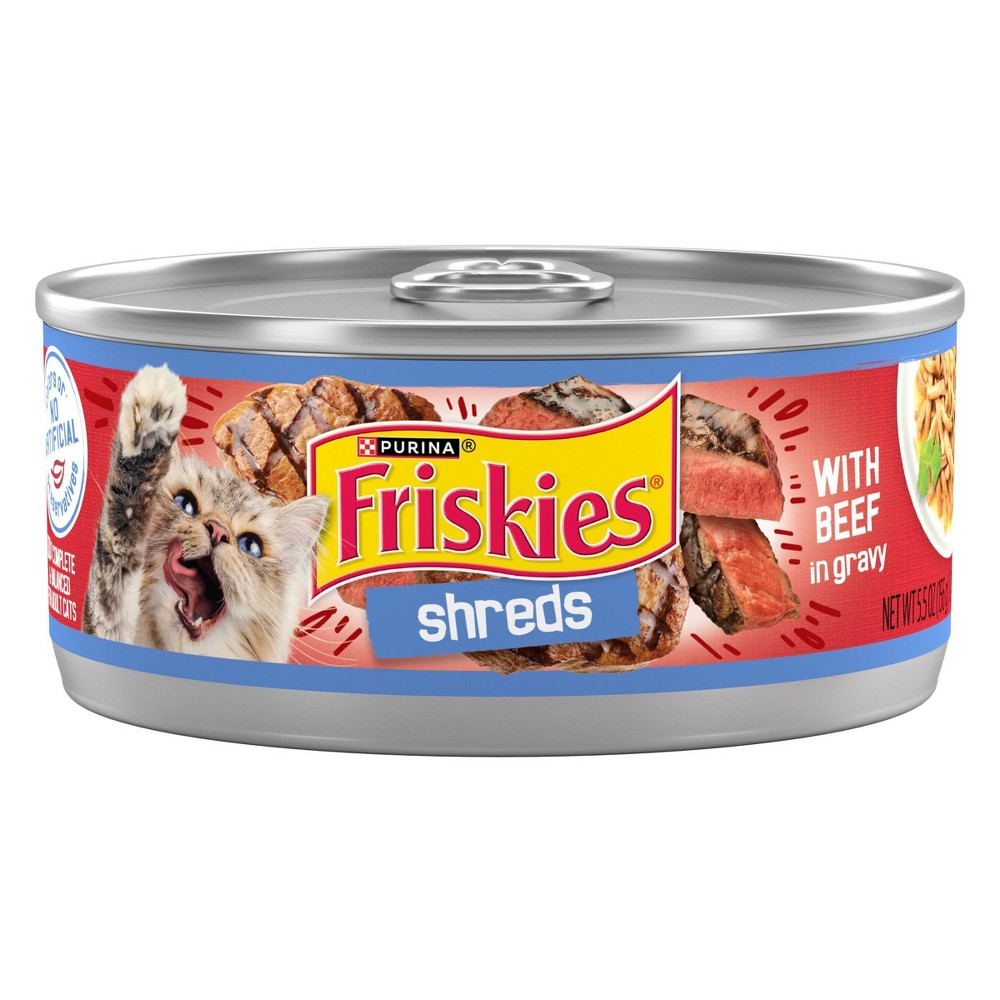 UPC 050000103645 product image for Purina Friskies Shreds Wet Cat Food with Beef In Gravy - 5.5oz | upcitemdb.com