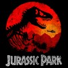 Men's Jurassic Park Red Sunset Logo T-Shirt - 2 of 4