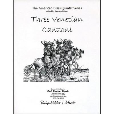 Carl Fischer Three Venetian Canzoni Book