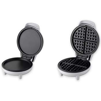 Courant Personal Grill and Waffle Maker (White) - Bundle